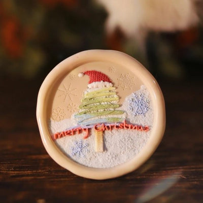 Santa Tree Wax Seal Stamp (Pre-0rder)