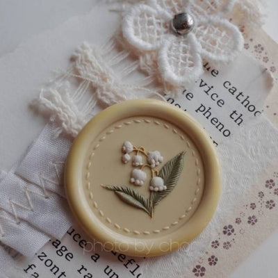 Embroidered Lily Of The Valley Wax Seal Stamp