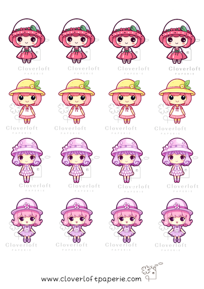 Cute Girls Series Sticker