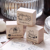 Cute Bunnies Rubber Stamp