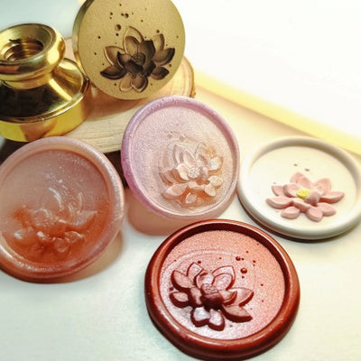 Lotus in Bloom Wax Seal Stamp (Pre-Order)