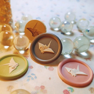 Mini Paper Crane Wax Seal Stamp (Pre-Order)