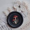 Embroidered Mushroom Wax Seal Stamp