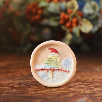 Santa Tree Wax Seal Stamp (Pre-0rder)