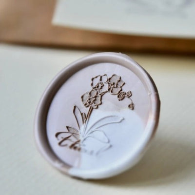 Orchid & Hydrangea Symphony Wax Seal Stamp (Pre-Order)