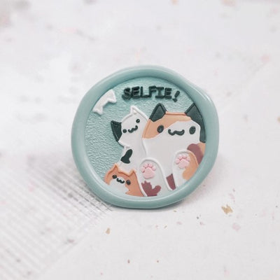 Cat Selfie Wax Seal Stamp (Pre-Order)