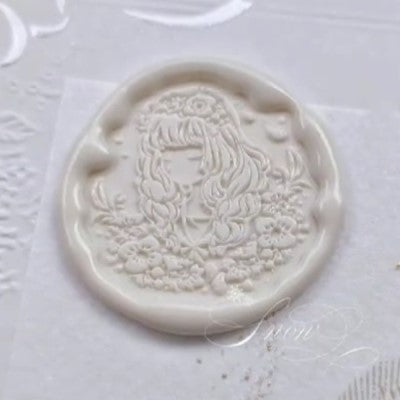 Spring Girl Wax Seal Stamp